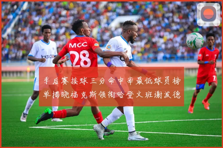 季后赛接球三分命中率最低球员榜单揭晓福克斯领衔哈登文班谢泼德紧随其后